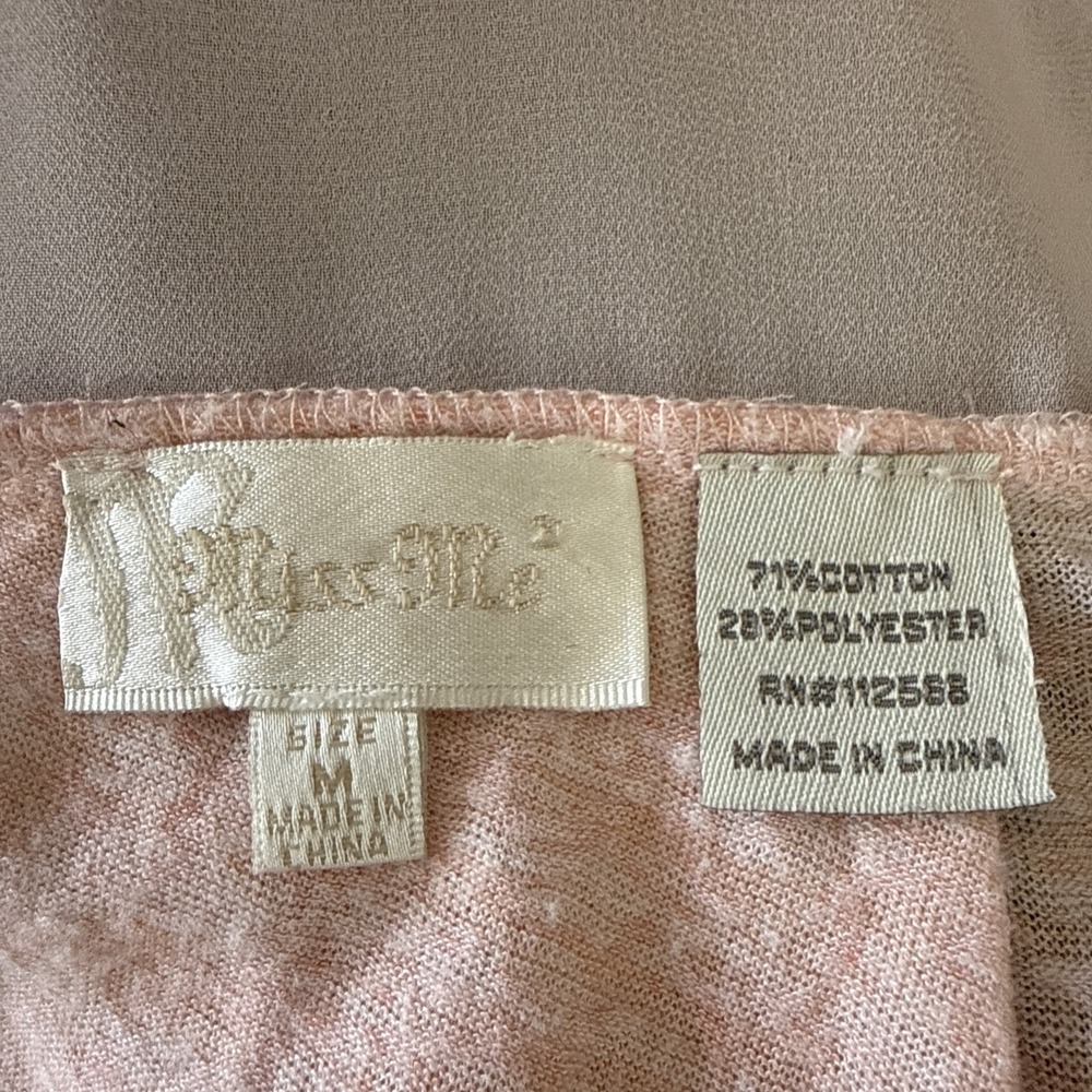 Vtg Y2K MISS ME Women's Sz M Racerback Burnout Tank Top Sequins Festival Aztec - Picture 14 of 16